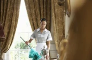 Housekeeper at work