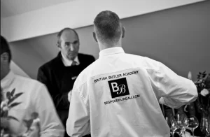 Butler training at the British Butler Academy in a luxury service environment