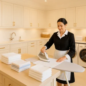 Housekeeper at work