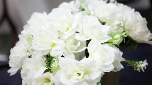 Beautifully arranged flowers